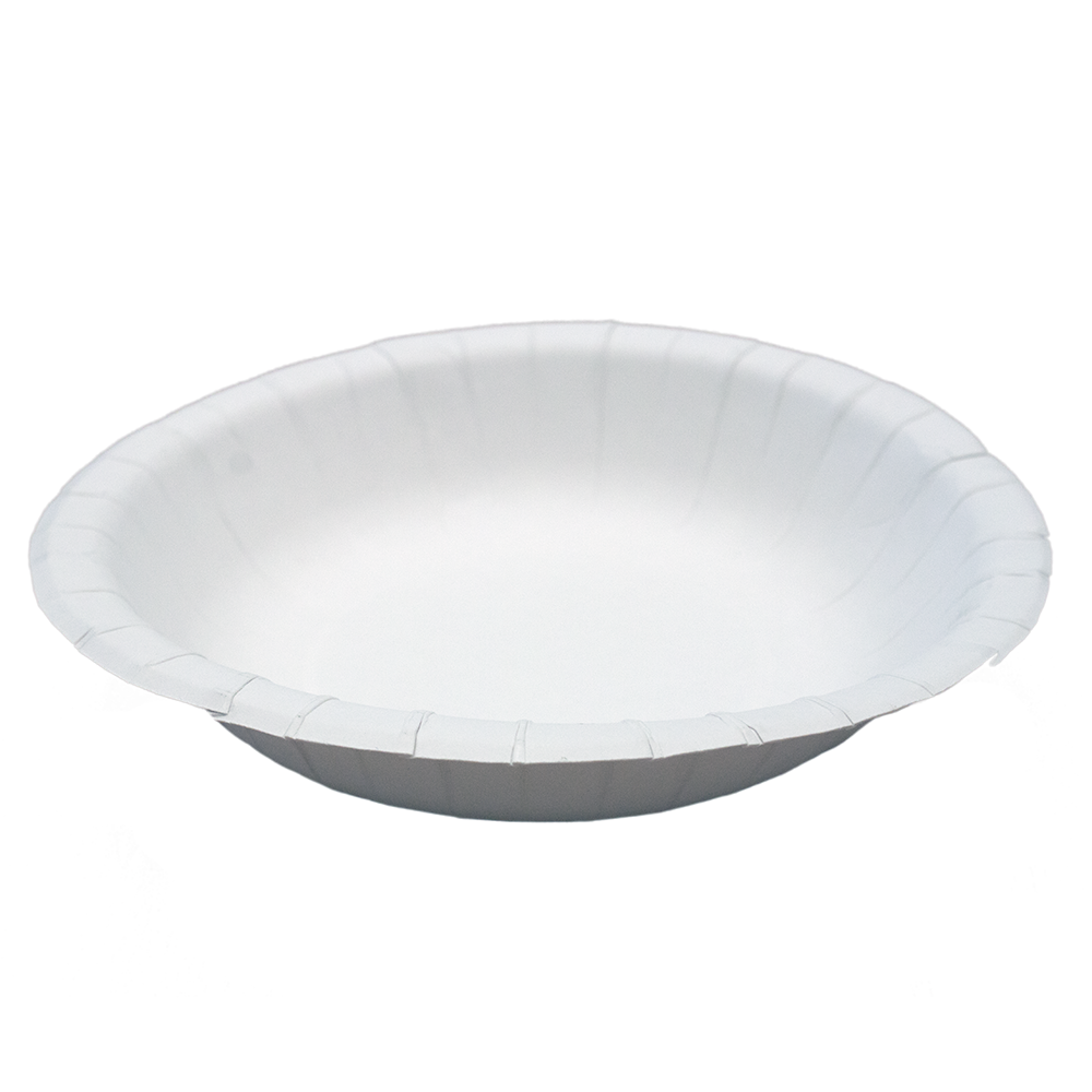 Papírový talíř hluboký na polévku / salát IDEAL, Ø 20 cm s tukovou bariérou, FSC Mix