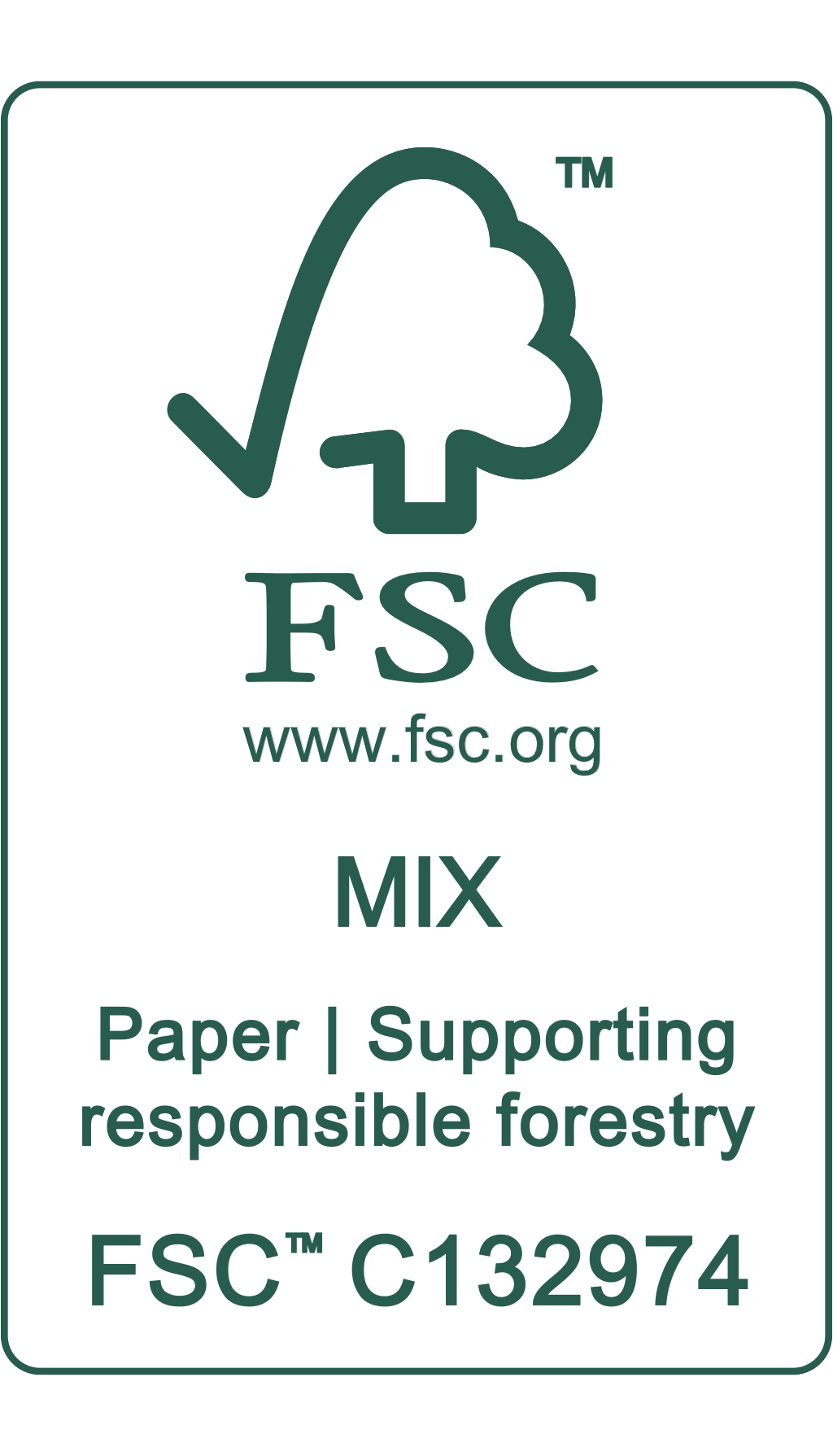 FSC™ Mix Credit
Licence FSC™: FSC-C132974